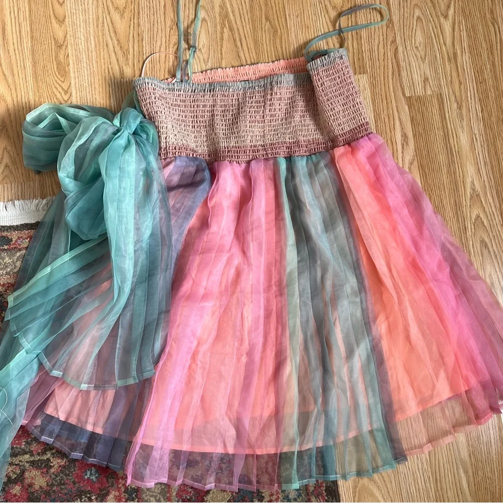 NWOT free people “in rainbows” dress - Picture 4 of 5